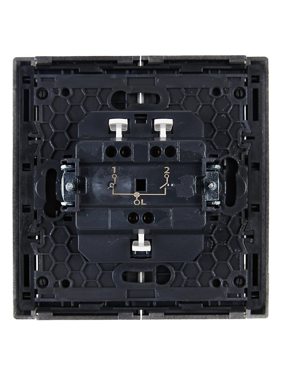 IEK FORTE&PIANO Сталь Выключатель IEK FORTE&PIANO Сталь 2-кл 10А FP505