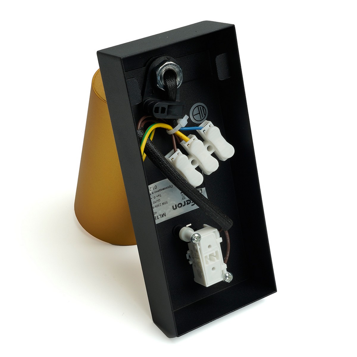 Накладные светодиодные светильники Светильник Feron ML1850 BELL 35W 230V GU10 золото и чёрный 48420 