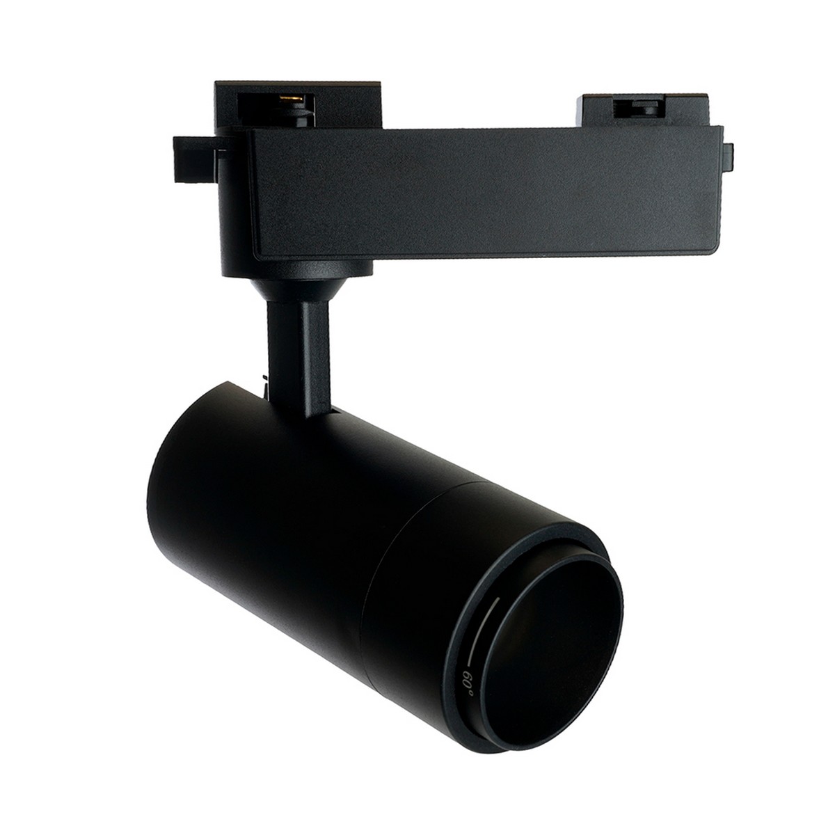 Трековые светодиодные светильники Светодиодный светильник Feron AL137 трековый 12W 4000K черный изменяемый угол освещения 15-60 град 51174 