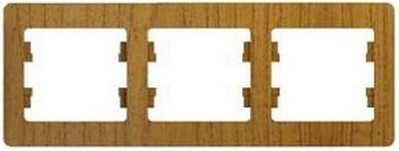 Glossa Дуб Рамка Systeme Electric Glossa Дерево Дуб 3-я, горизонтальная GSL000503