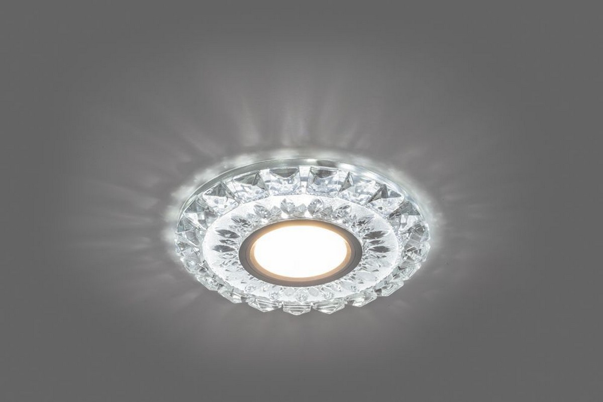 Светильник встраиваемый Feron CD922 с LED подсветкой MR16 белый 28897