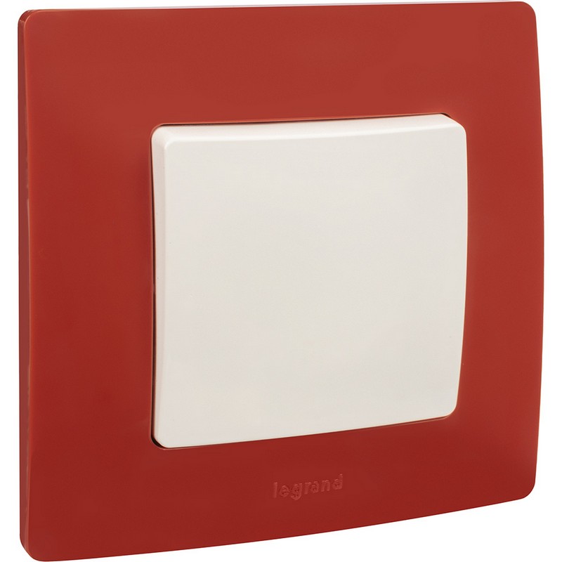 Рамка Legrand Etika красный 1-ая 672531
