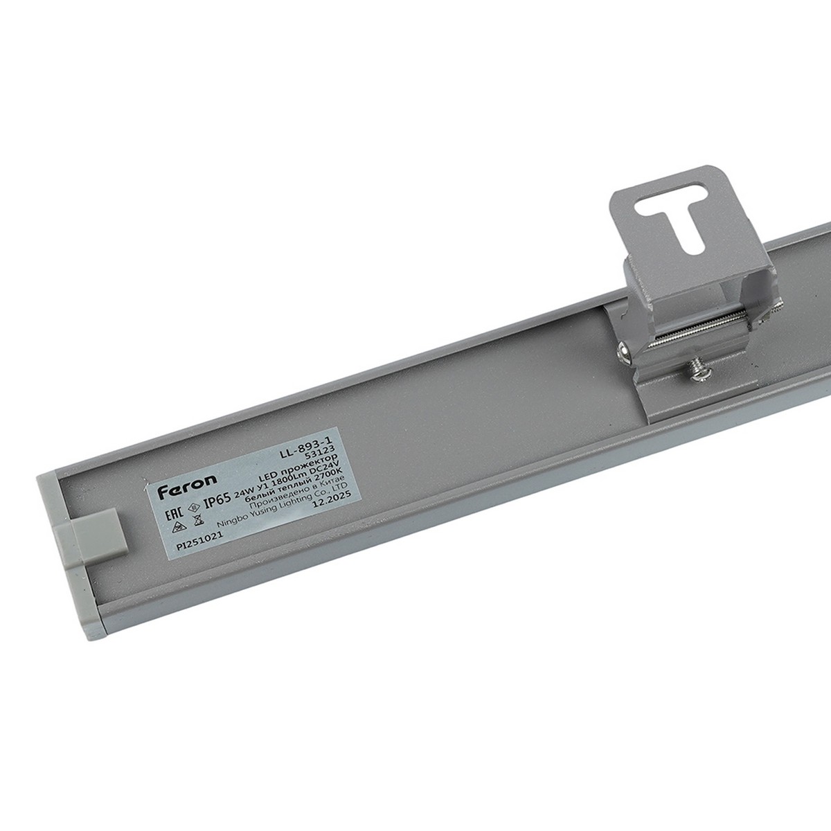 Светодиодный линейный прожектор Feron LL-893-1 2700K 970*40*25mm 24W DC24V IP65 53123