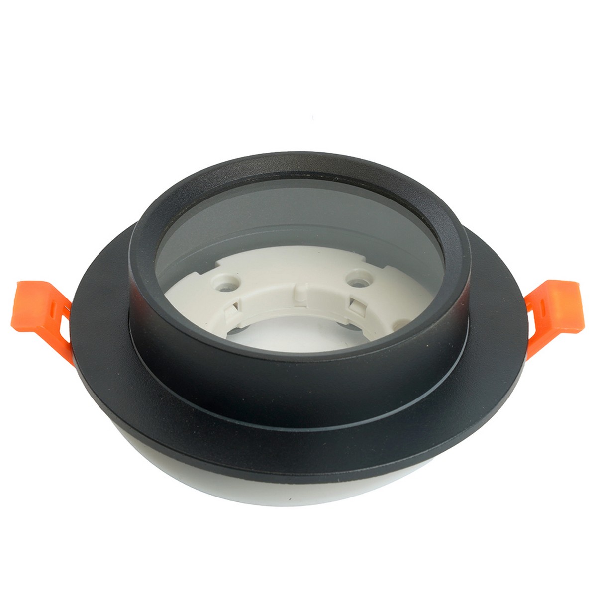 Встраиваемые светодиодные светильники Светильник встраиваемый Feron DL504 потолочный GX53 черный круг IP44 51102 