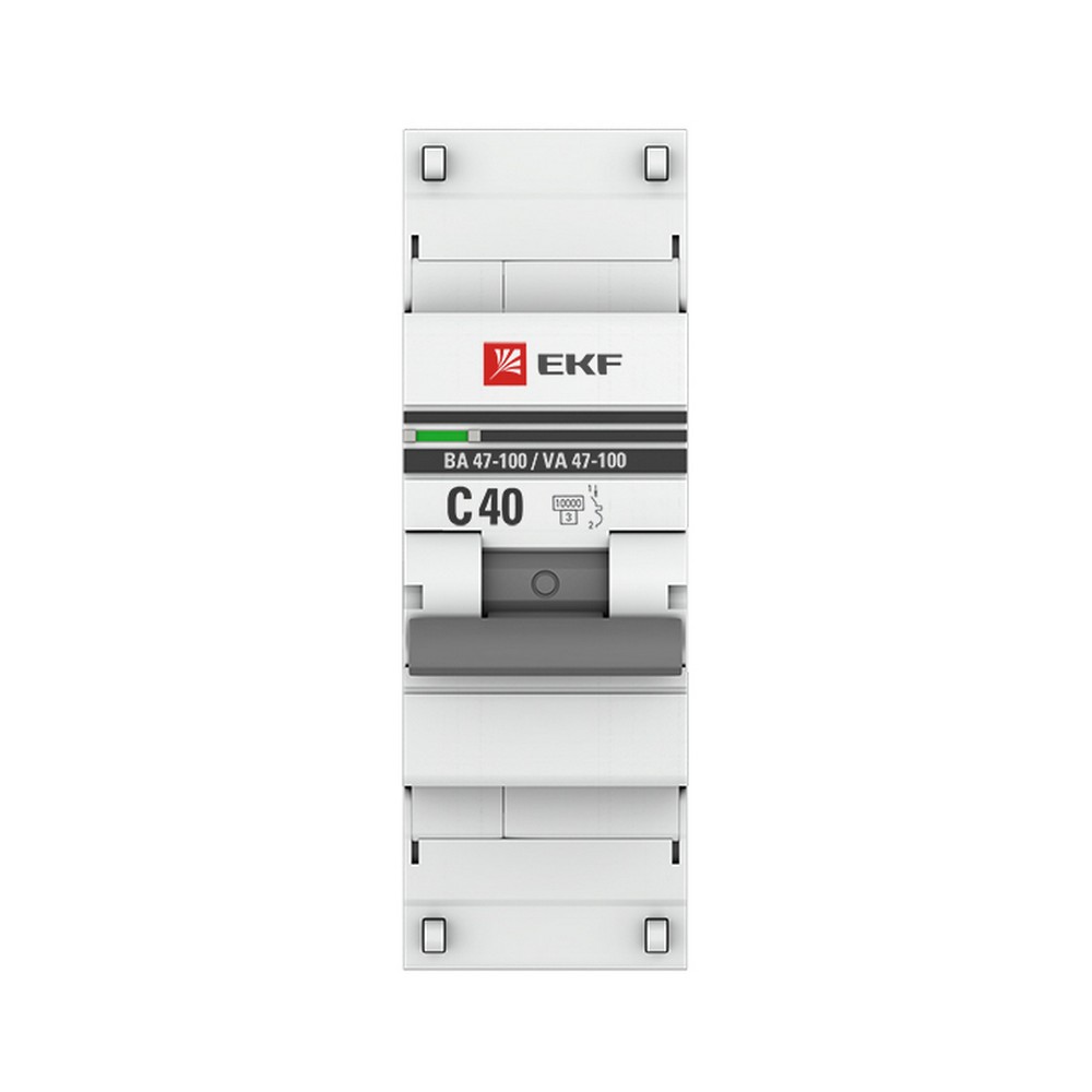 Автоматический выключатель EKF PROxima ВА 47-100 1P 40А (С) 10kA mcb47100-1-40C-pro