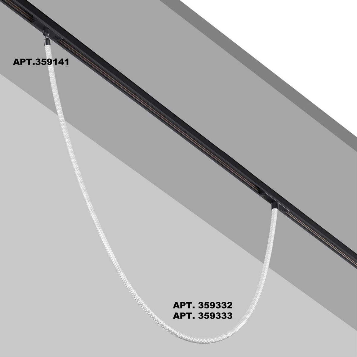 Трековые светодиодные светильники Трековый светильник «ГИБКИЙ НЕОН» для низковольтного шинопровода FLUM NOVOTECH 359333 RAMO 