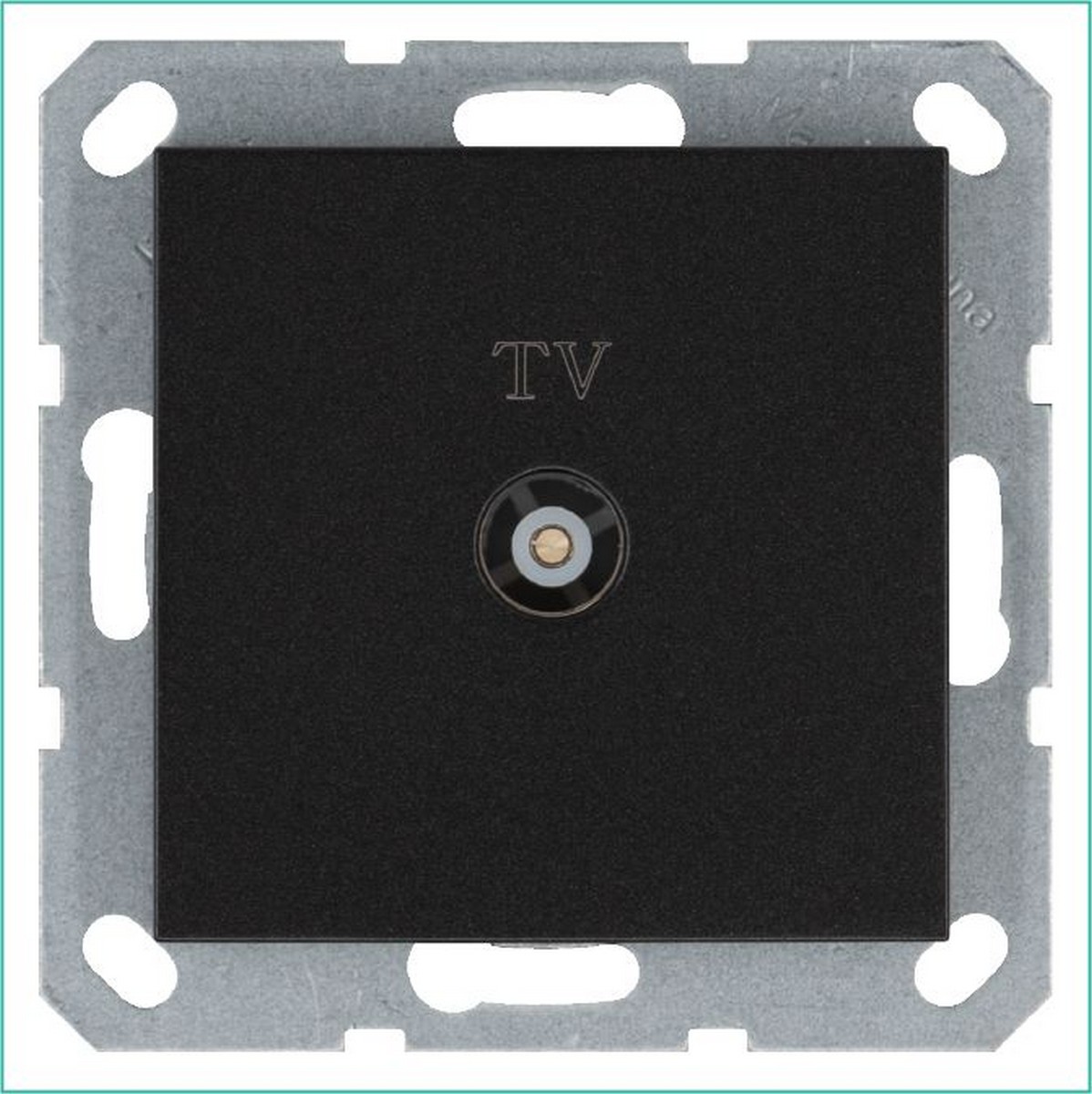 JASMART G - розетки и выключатели Розетка JASMART TV оконечная Антрацит G6001B