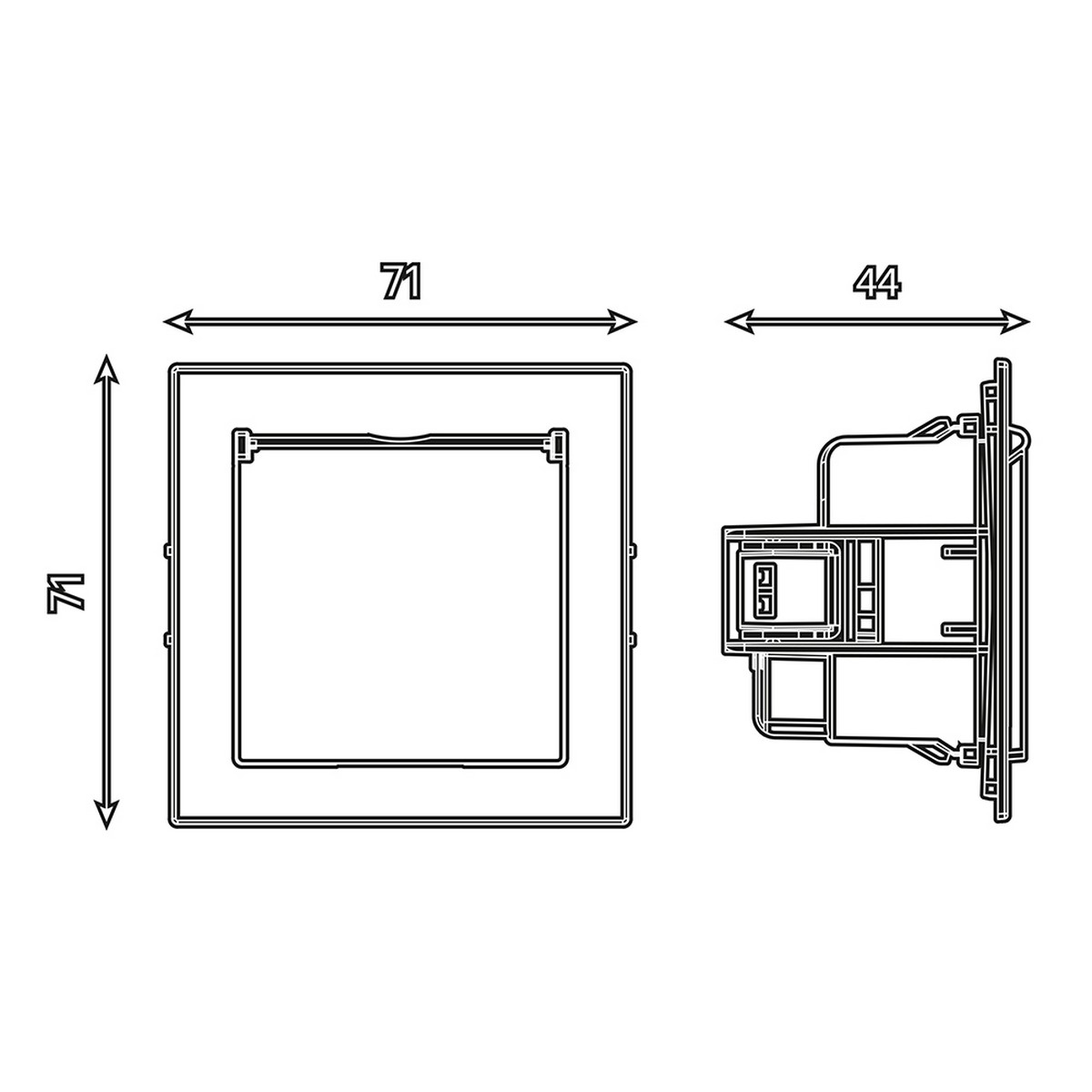 Мия - Розетки и выключатели Stekker Розетка 1-местная с крышкой с защ. штор STEKKER с/з Мия RST16-3112-01 белая магнолия 50441