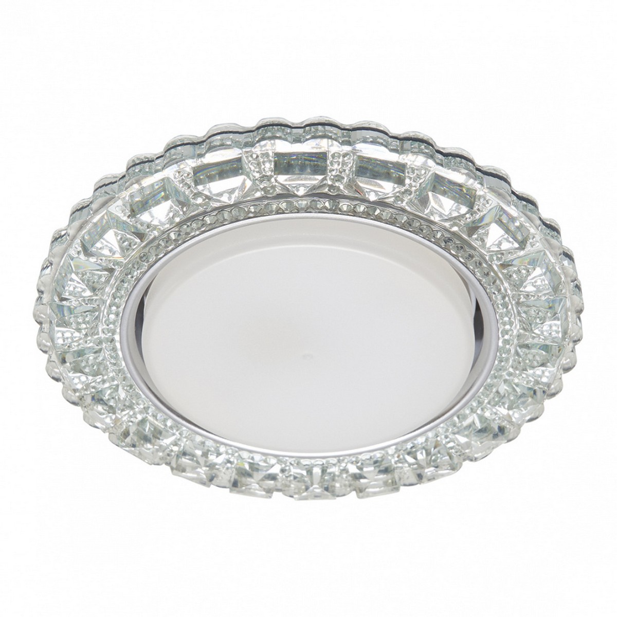 Встраиваемые светодиодные светильники Светильник встраиваемый с белой LED подсветкой Feron CD4045 потолочный GX53, прозрачный, 41409 