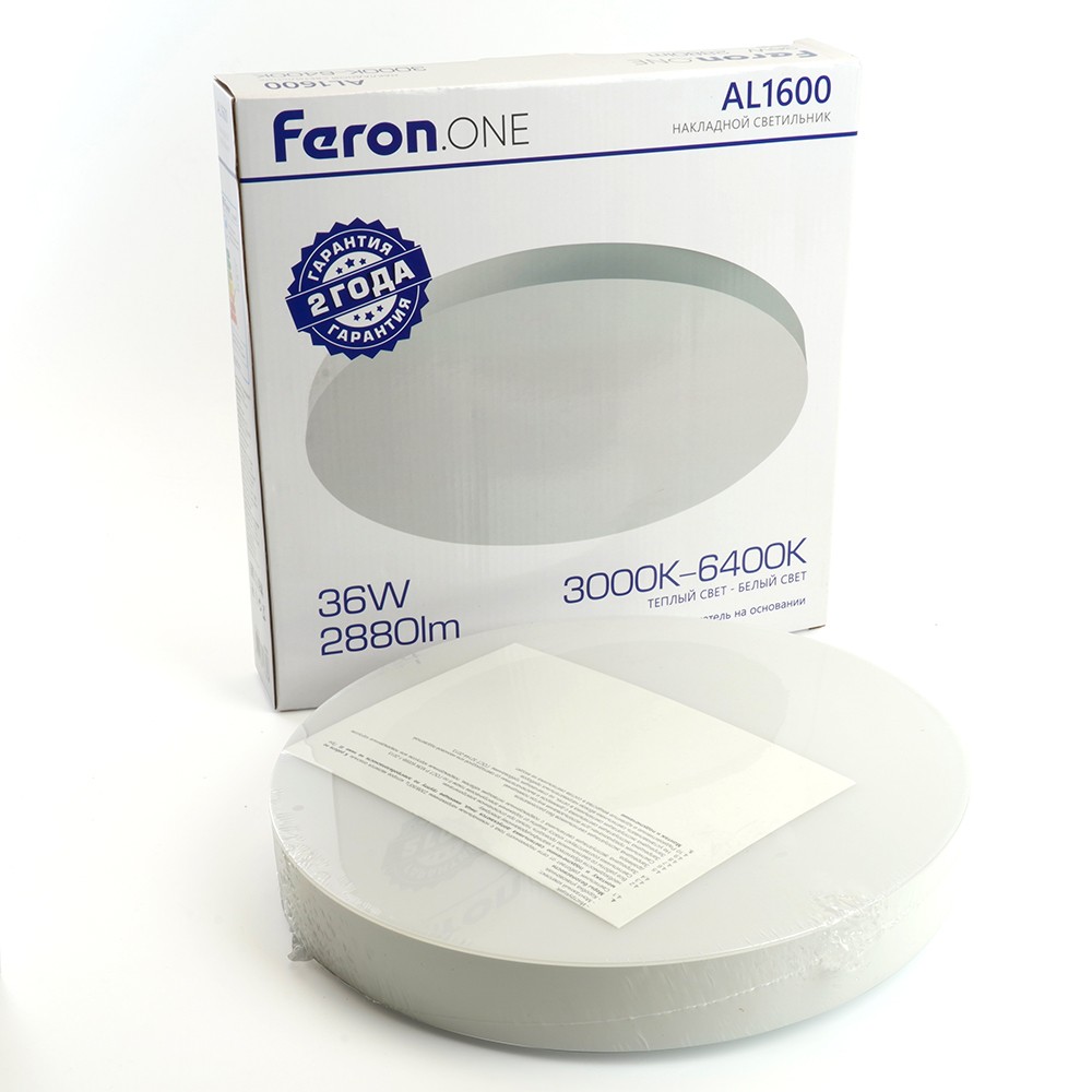 Светильник накладной светодиодный FERON.ONE AL1600 36W 48883