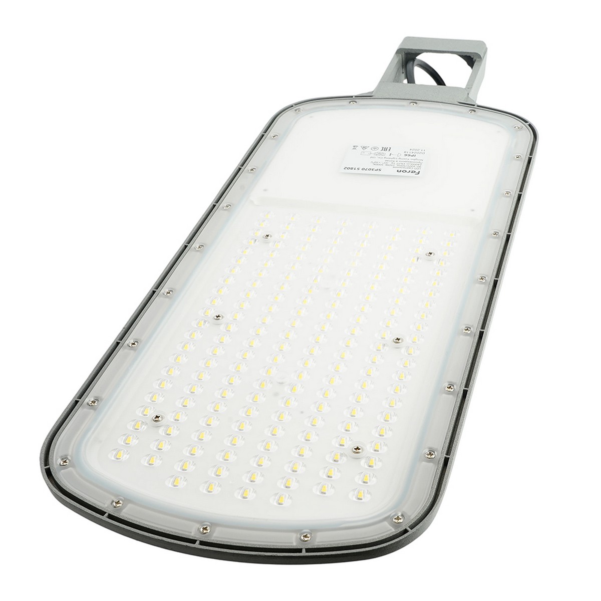 Консольные уличные светодиодные светильники на столб Светодиодный уличный консольный светильник Feron SP3070 150W 5000K серый 51802 