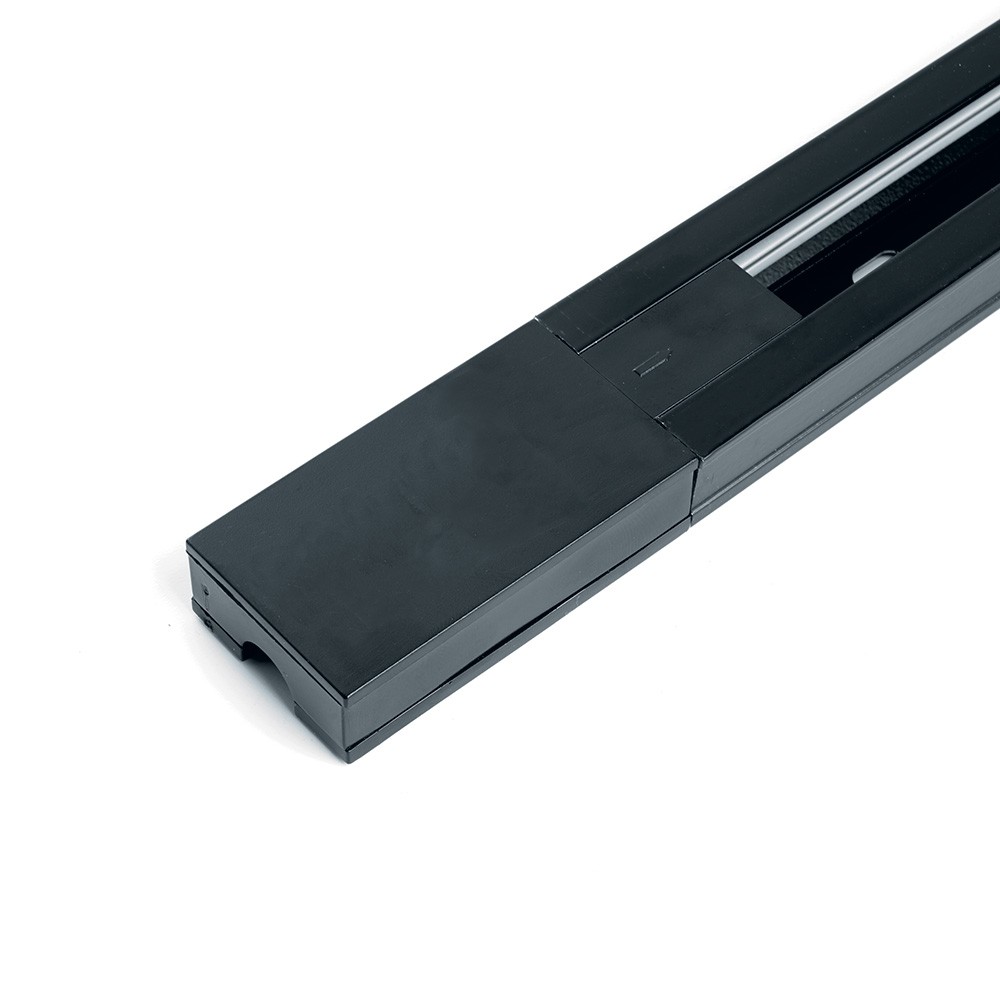 Трековые светодиодные светильники Шинопровод для трековых однофазных светильников черный 1м CAB1005 41731 