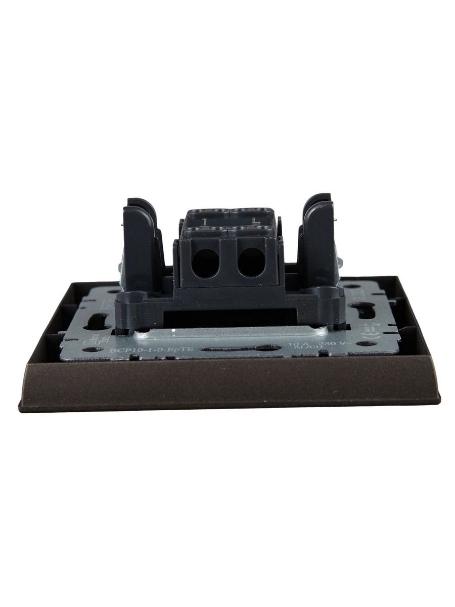 Выключатель IEK BRITE Темн.бронза 1-кл. 10А в сборе ВСР10-1-0-БрТБ BR-V10-0-10-K45-F