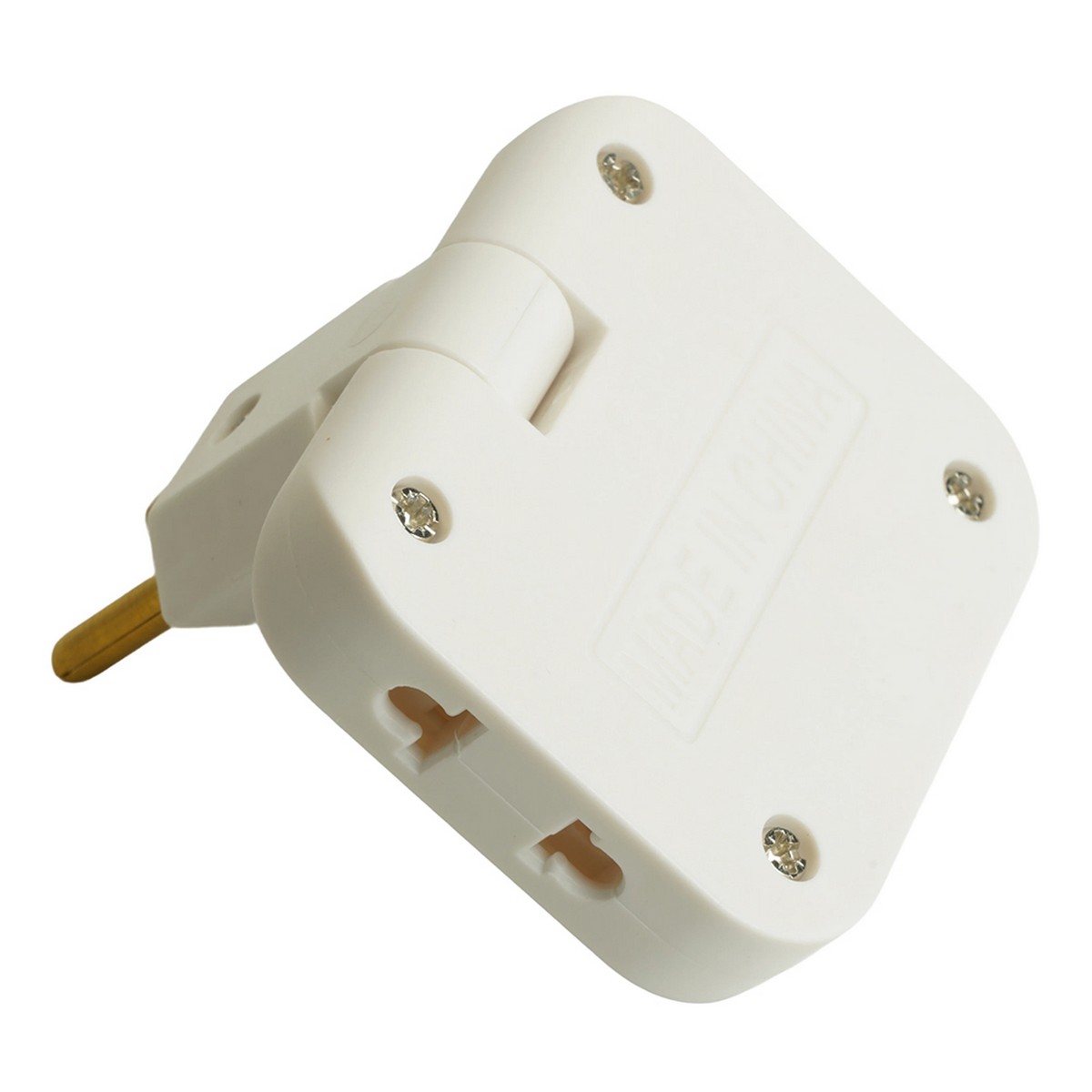 Колодки и удлинители, тройники Разветвитель сетевой 3-местный плоский поворотный б/з STEKKER ADP10-23-21 белый 50067 