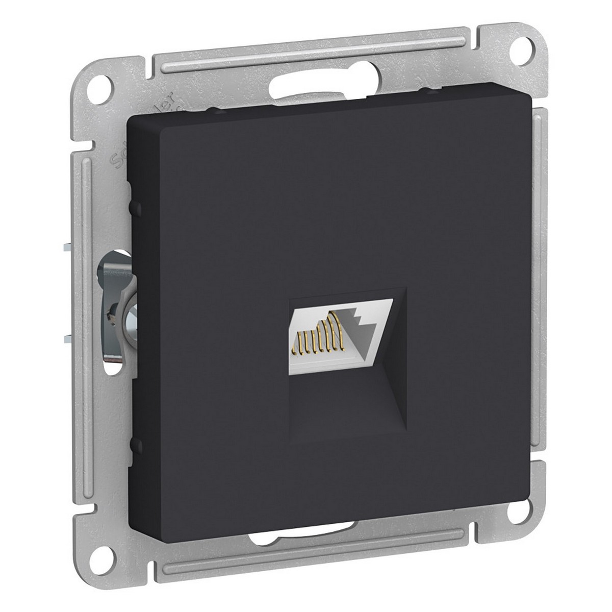 AtlasDesign Карбон Розетка компьютерная Systeme Electric AtlasDesign Карбон RJ45, ATN001083