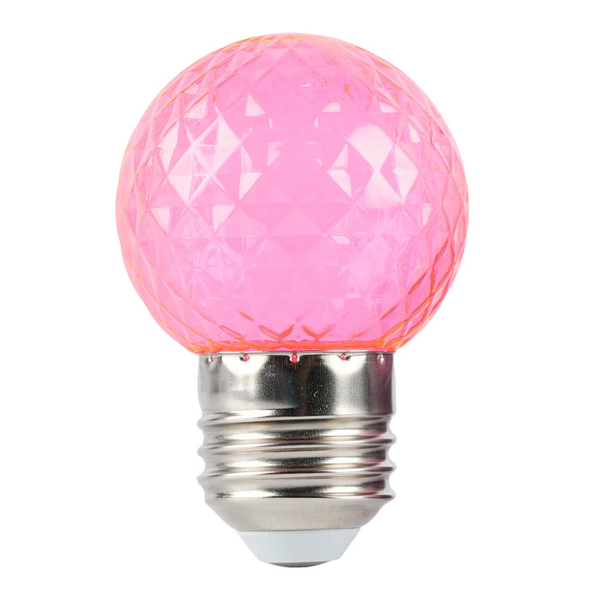 E27 Лампа светодиодная Feron LB-385 Шарик розовый прозрачный E27 1W 230V 52177 