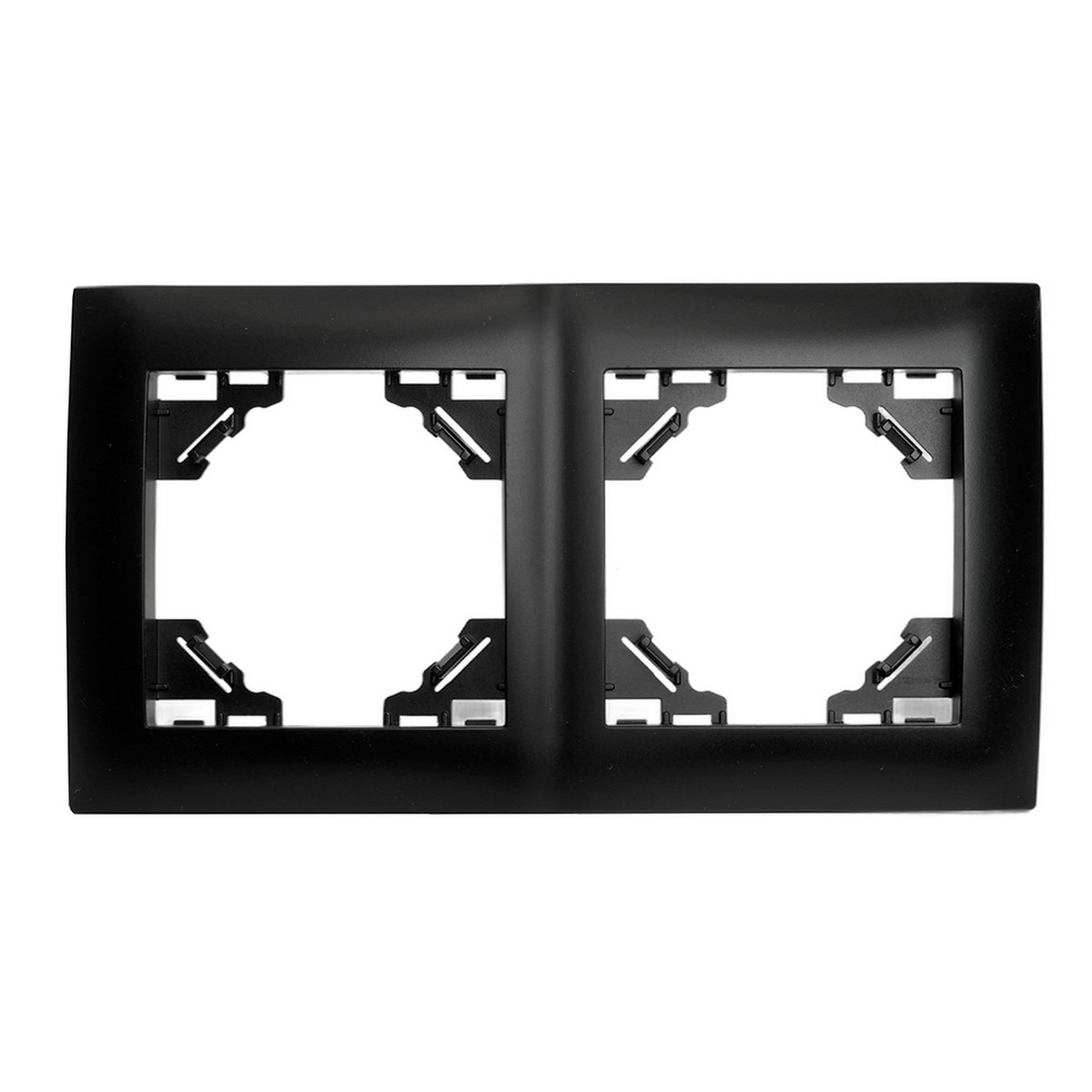 Рамка STEKKER 2-местная Эрна Элегант черный PFR00-9012-03 49662
