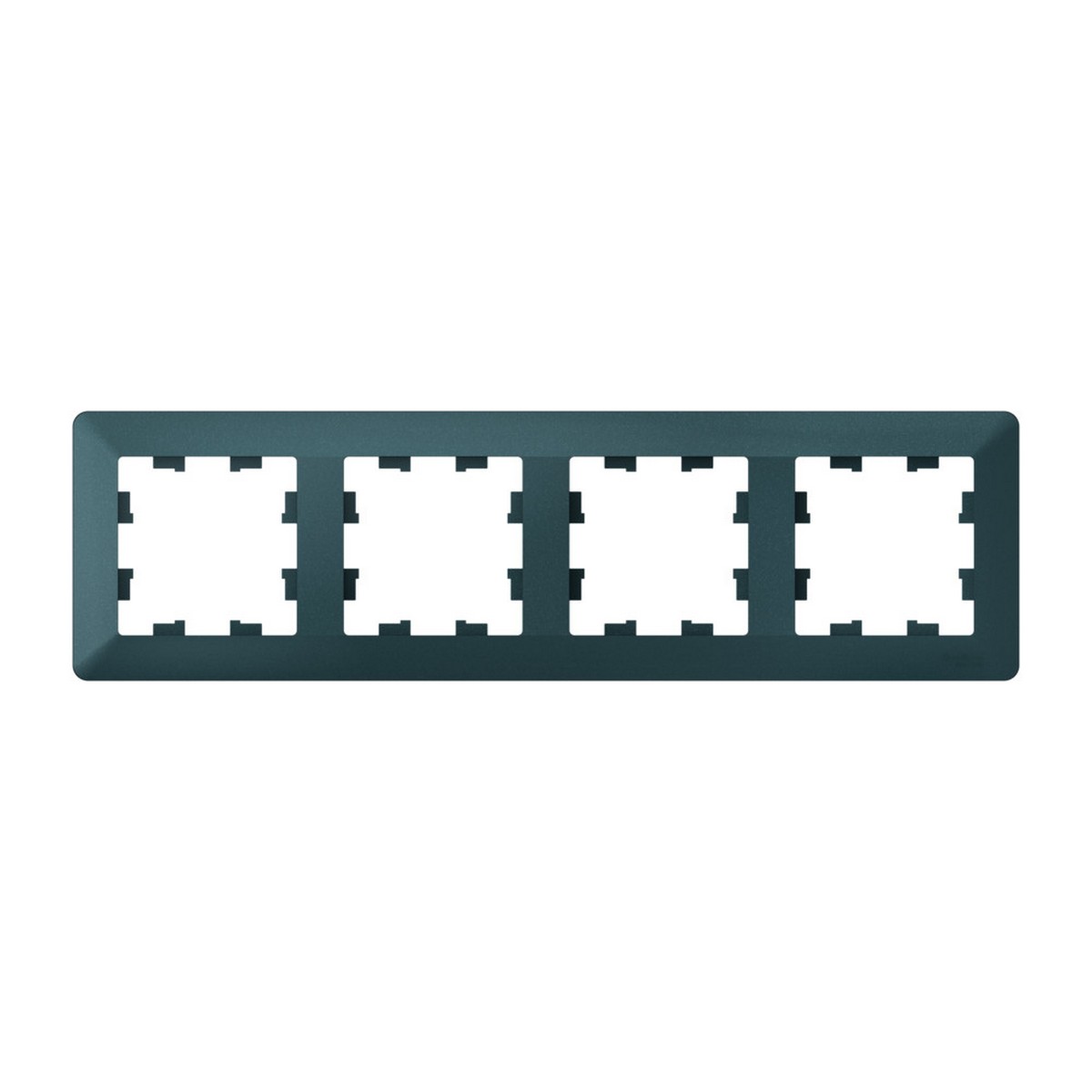 AtlasDesign Изумруд Рамка Systeme Electric AtlasDesign Air Изумруд/дымчатый черный 4-ая ATN220804