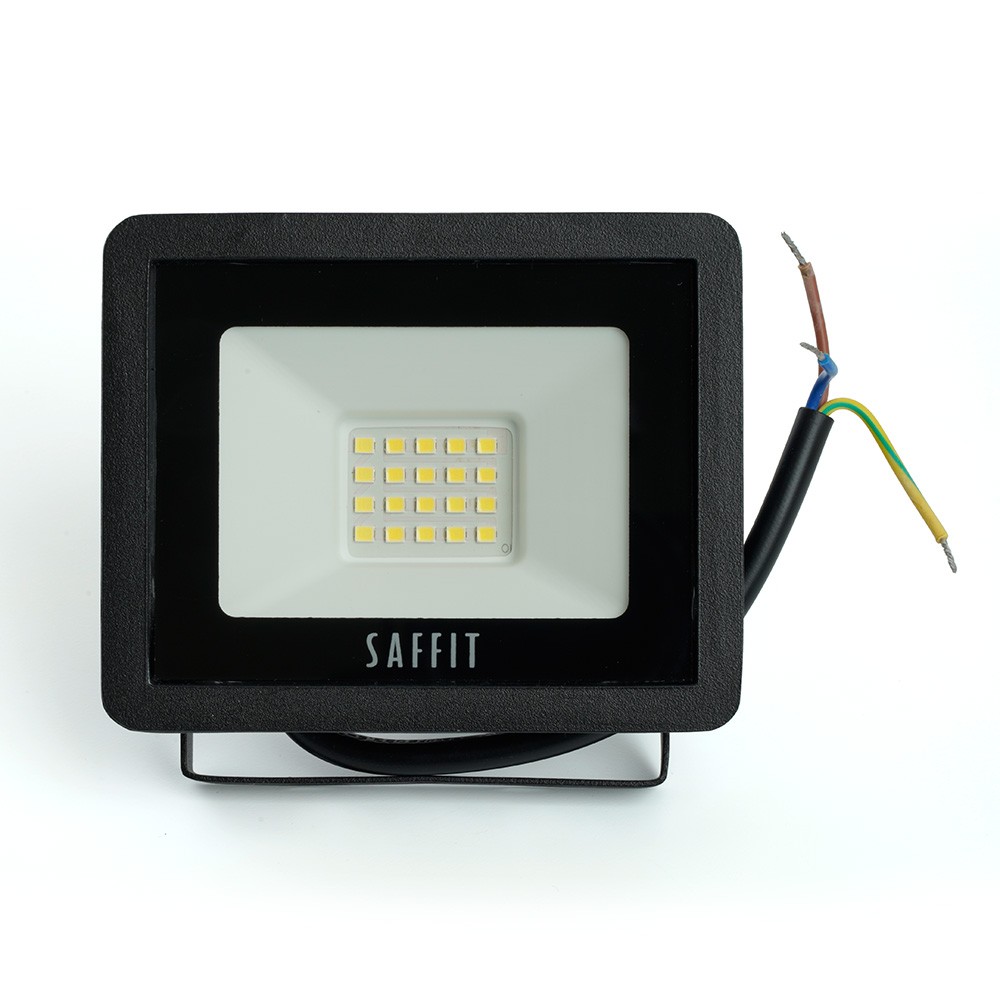 Светодиодный прожектор Saffit SFL90-20 20W Черный 6400K 55064
