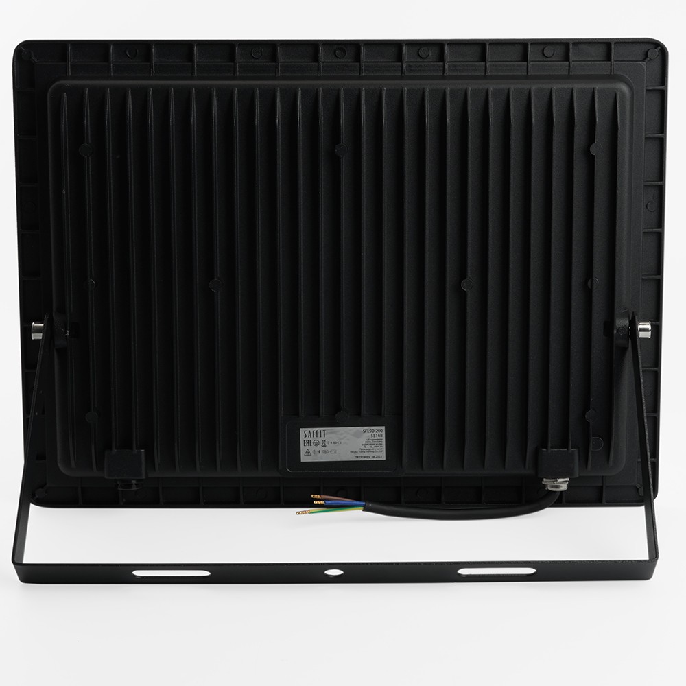 Прожекторы светодиодные Светодиодный прожектор Saffit SFL90-200 IP65 200W 6400K черный 55168 