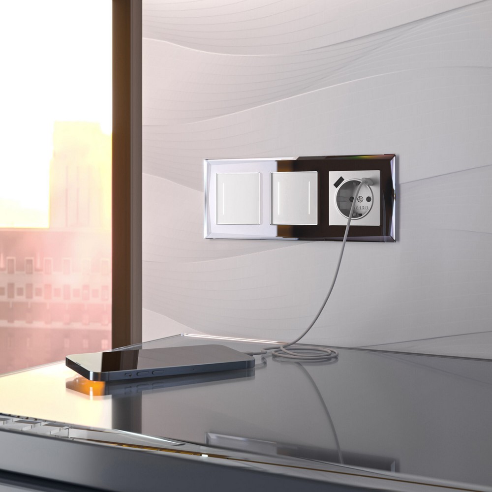 Werkel Белый механизмы Умный сенсорный выключатель Werkel одноклавишный (белый) W45130010