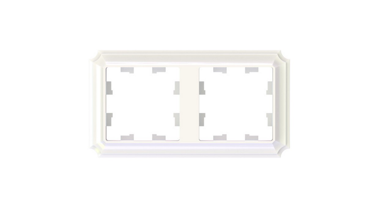 Рамка Systeme Electric AtlasDesign Antique Жемчуг 2-ая, универсальная ATN100402