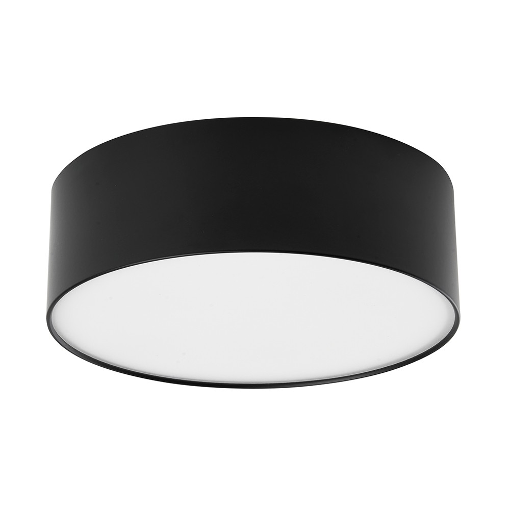 Накладные светодиодные светильники Светильник накладной Feron AL200 28W черный 4000К “Simple matte” 48079 