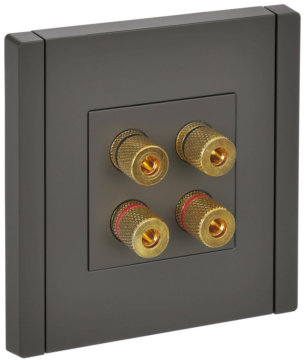 IEK FORTE&PIANO Серый Аудиорозетка IEK FORTE&PIANO Серый 4-мест. FP339