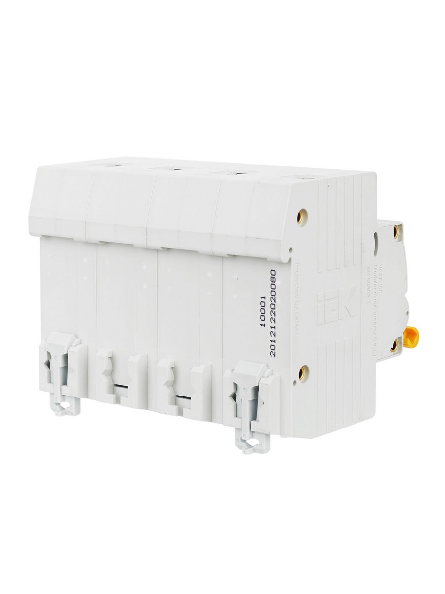 4 полюсные (четырехполюсные) Автоматический выключатель IEK KARAT ВА 47-100 4Р 80А 10 кА х-ка С MVA40-4-080-C 