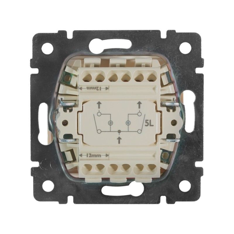 Legrand Valena Classic Кремовый Выключатель Legrand Valena Крем 2-клавишный с подсветкой 774328