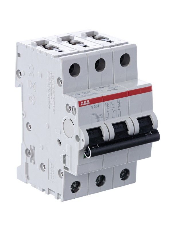 3 полюсные (трехполюсные) Автоматический выключатель ABB S203 32A (С) 6kA 2CDS253001R0324 
