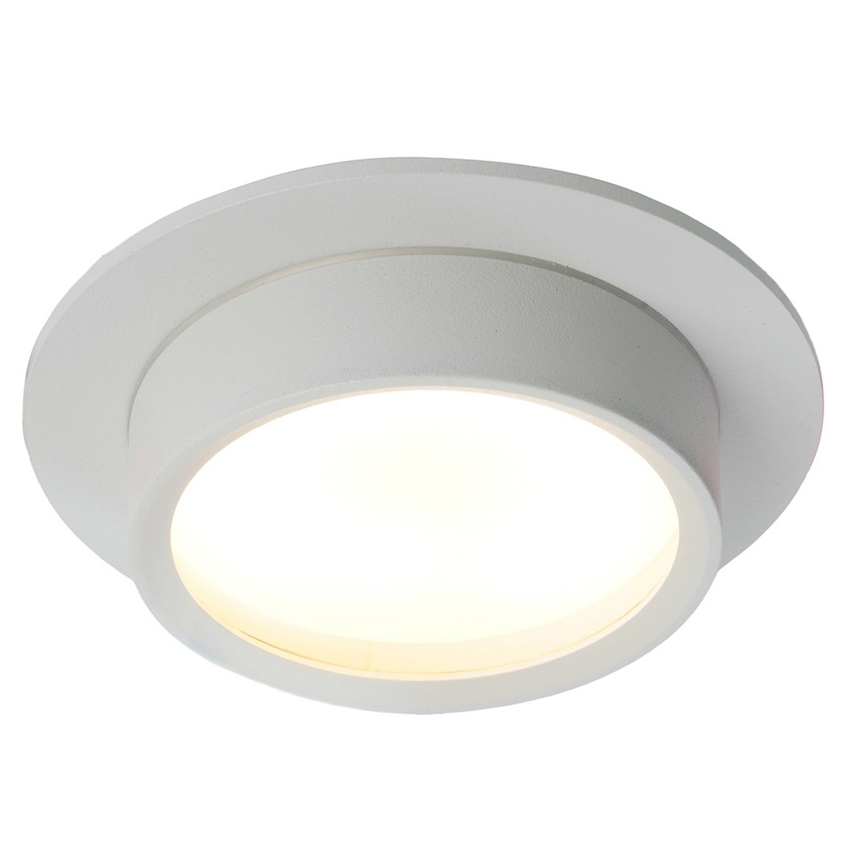 Встраиваемые светодиодные светильники Светильник встраиваемый Feron DL504 потолочный GX53 белый круг IP44 51101 