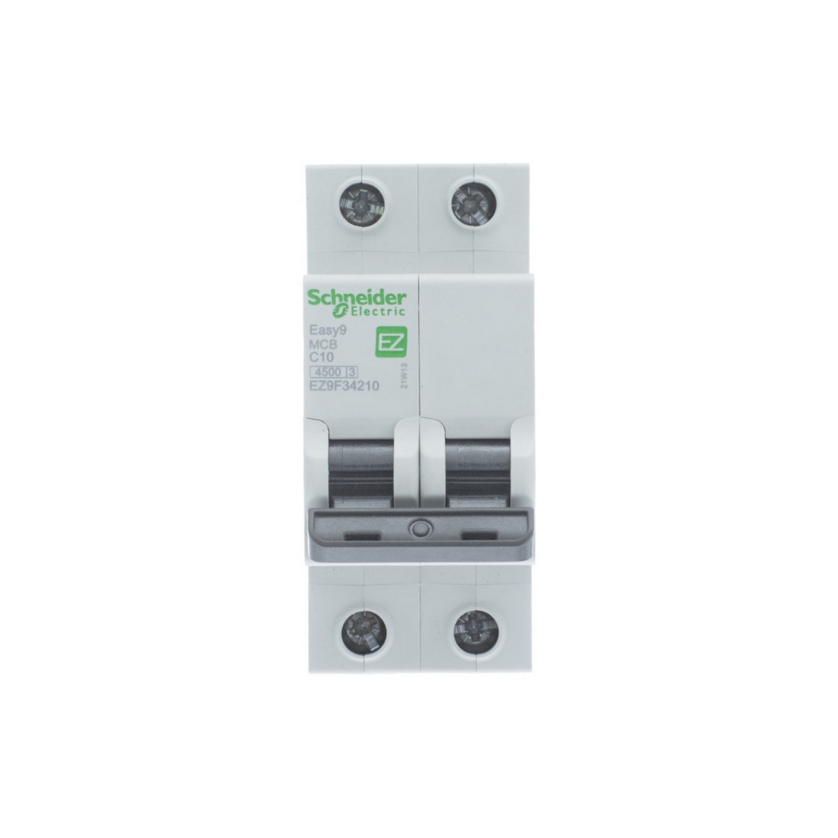 2 полюсные (двухполюсные) Автоматический выключатель SCHNEIDER ELECTRIC EASY 9 2P 10A (С) 4,5kA EZ9F34210 