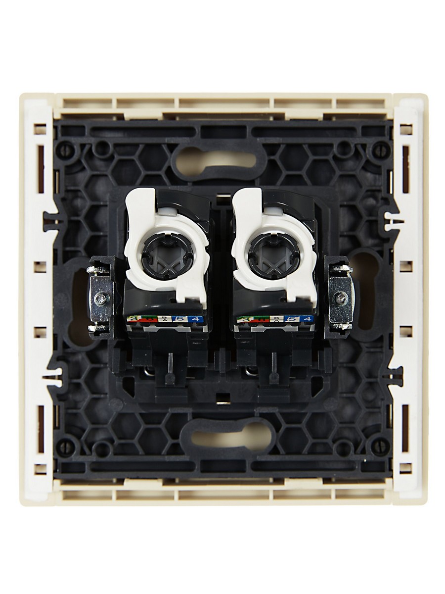 Розетка IEK FORTE&PIANO Ваниль комп. 2-ая RJ45 кат.5E FP433