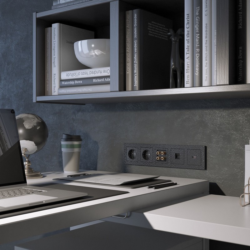 Рамки Werkel Hammer Рамка Werkel на 5 постов Hammer (черный) W0052408