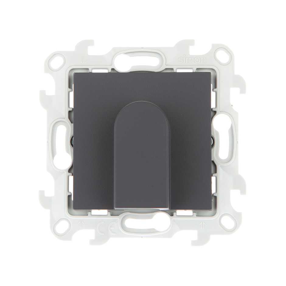 Розетки и выключатели Simon 24 Графит Вывод кабеля Simon 24 Графит 2410801-038