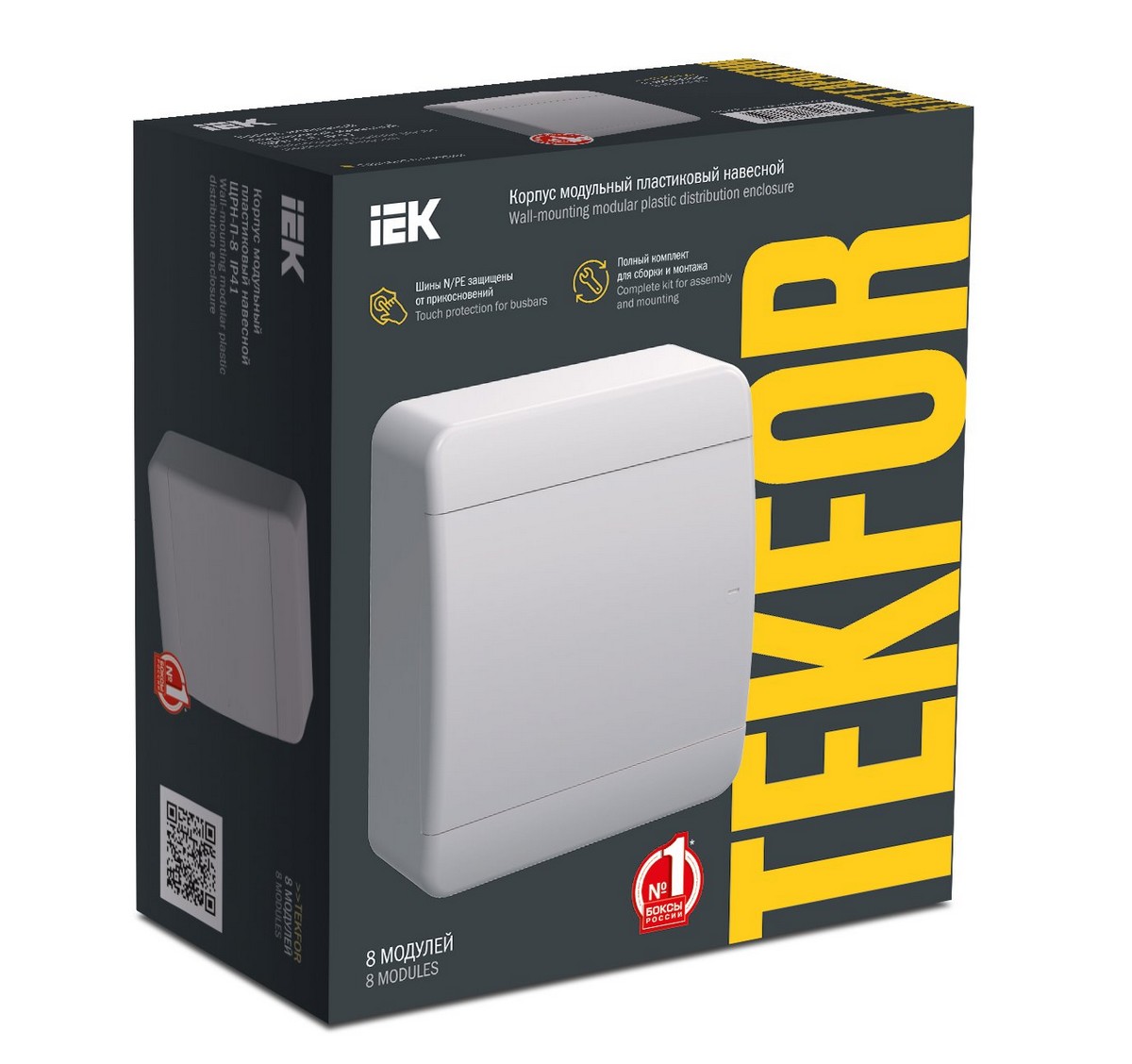 Щит пластиковый IEK TEKFOR ЩРН-П-8 IP41 бел. дверь TF5-KP13-N-08-41-K01-K01