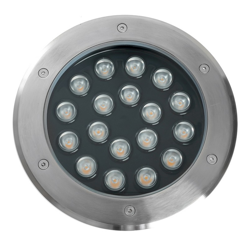 Светодиодный светильник тротуарный (грунтовый) Feron SP2804 20W 12V 3000K IP67 48348