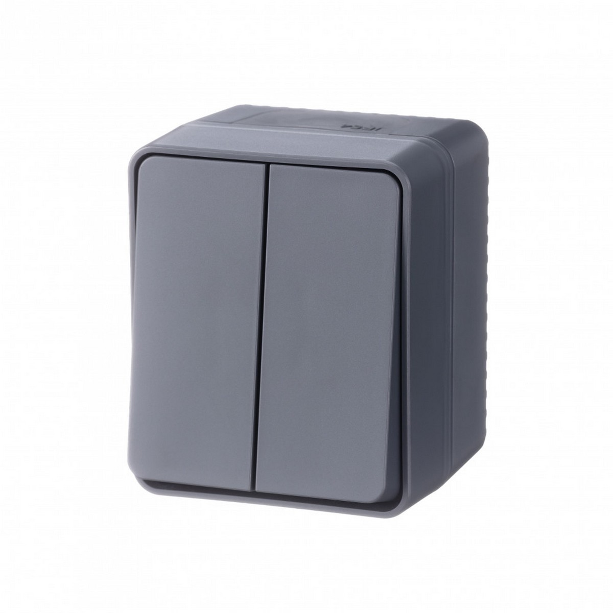 Выключатель 2-клавишный Systeme Electric AtlasDesign Profi54 наружный Антрацит ATN544051