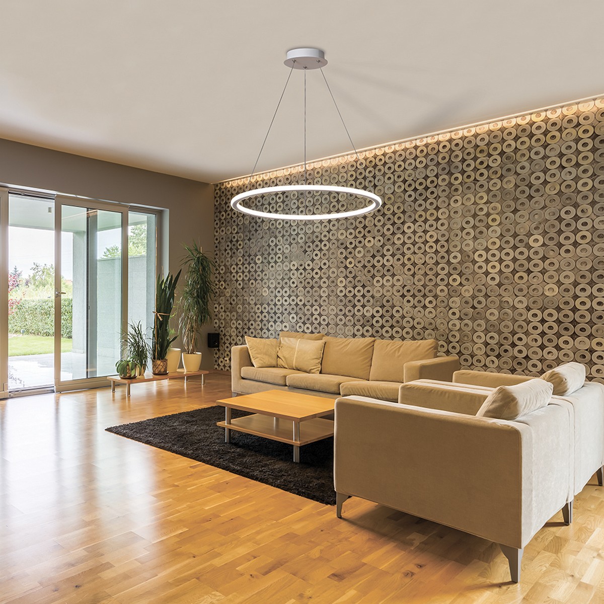 Подвесные светодиодные светильники Светильник подвесной накладной Feron AL5808 60W 4000K 41700 