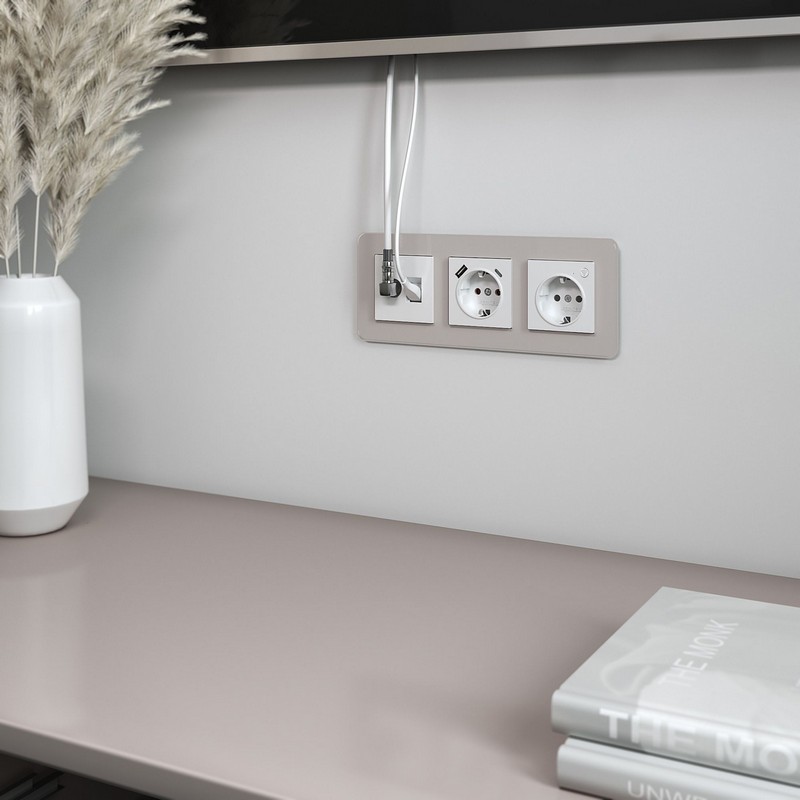 Werkel Белый механизмы Розетка Werkel ТВ+Ethernet RJ-45 6 cat. белый W1181301