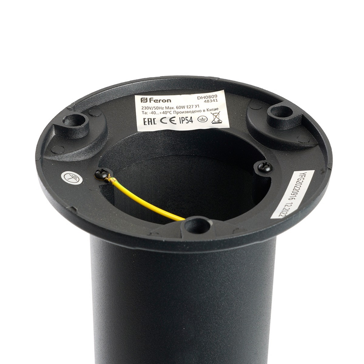 Уличные светильники столб Светильник садово-парковый Feron DH0809 столб E27 230V черный 48341 