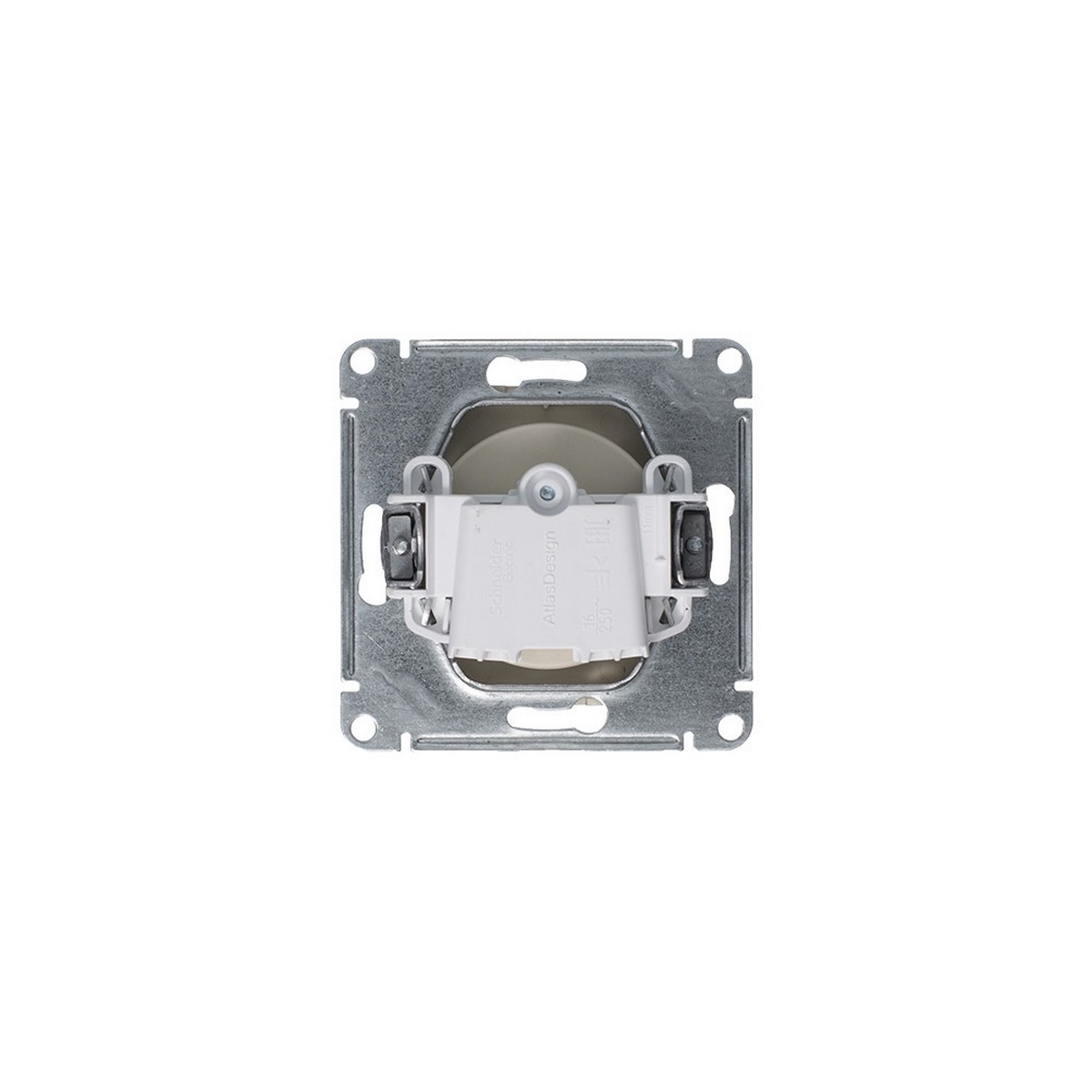 Розетка Systeme Electric AtlasDesign Алюминий б/з, 16А, ATN000341