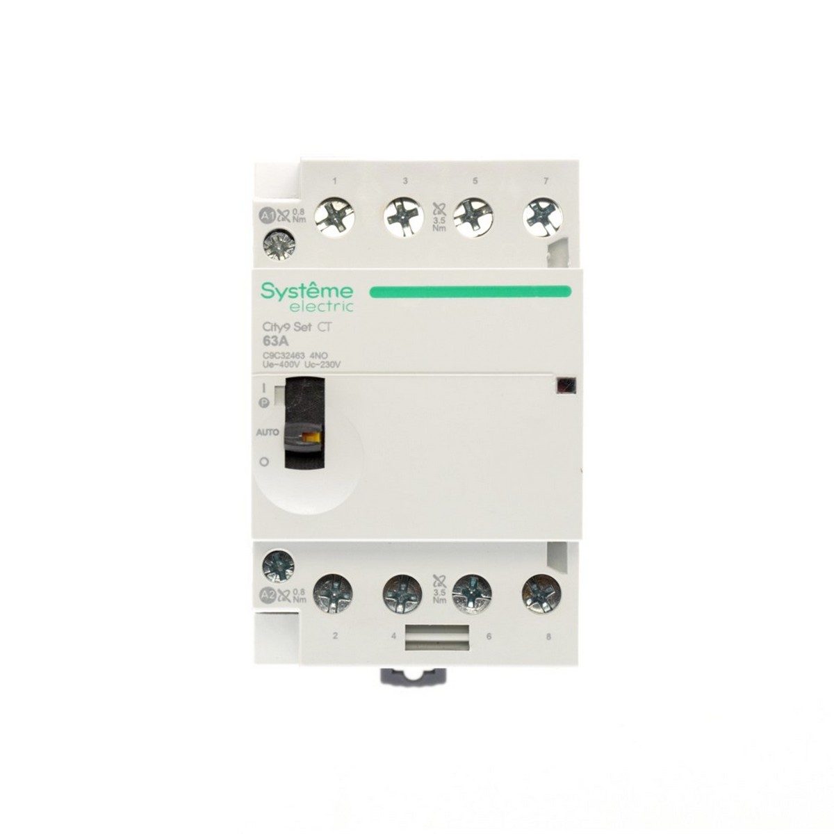 Модульный контактор Systeme Electric City9 SET 4P 4НО 63A Ручное управление AC C9C32463