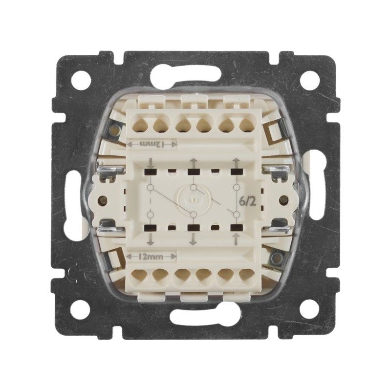 Legrand Valena Classic Кремовый Переключатель Legrand Valena Крем 2-х клавишный 774308