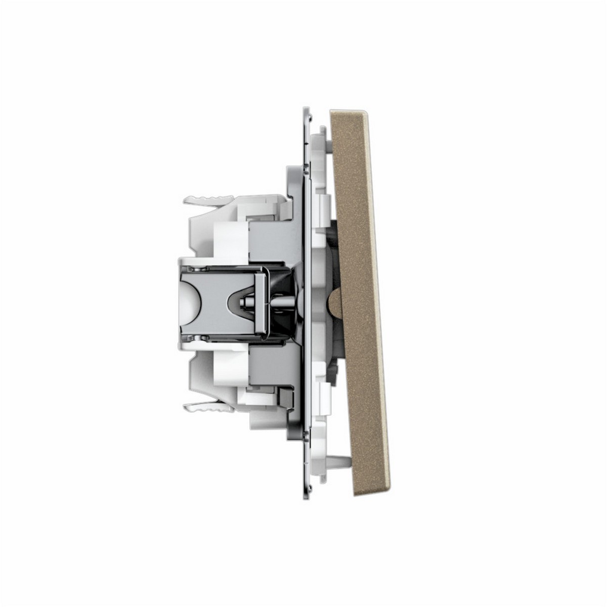 ArtGallery Шампань Выключатель SE ArtGallery Шампань 2-клавишный кнопочный, быстрозажим. клем. GAL000517S