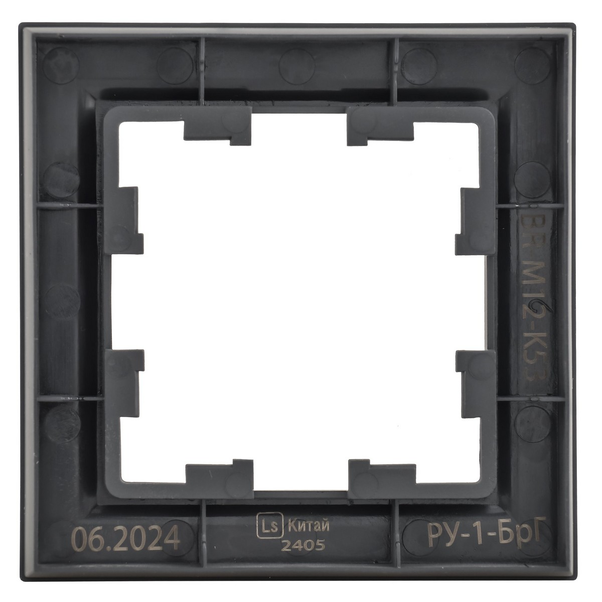 IEK Brite Рамки Рамка IEK BRITE 1-местная РУ-1-БрГ графит BR-M12-K53