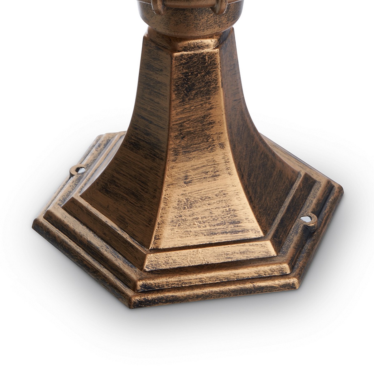 Уличные светильники на столб Светильник садово-парковый Feron PL3704 круглый на постамент 60W 230V E27 черное золото 11364 