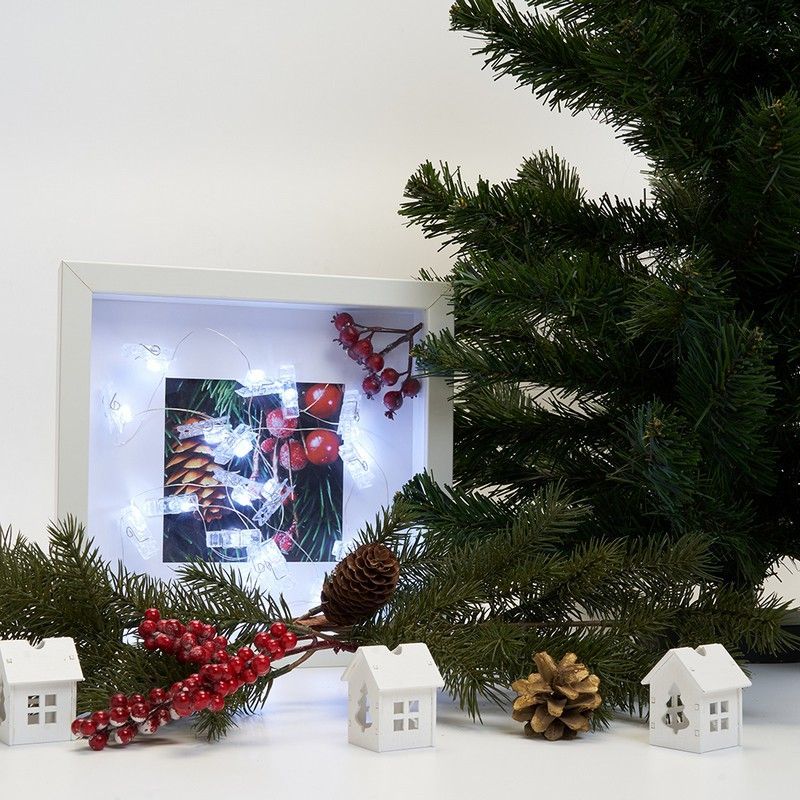 Гирлянда линейная Feron CL574 Прищепки статичная 4,5м USB 5000K 41653