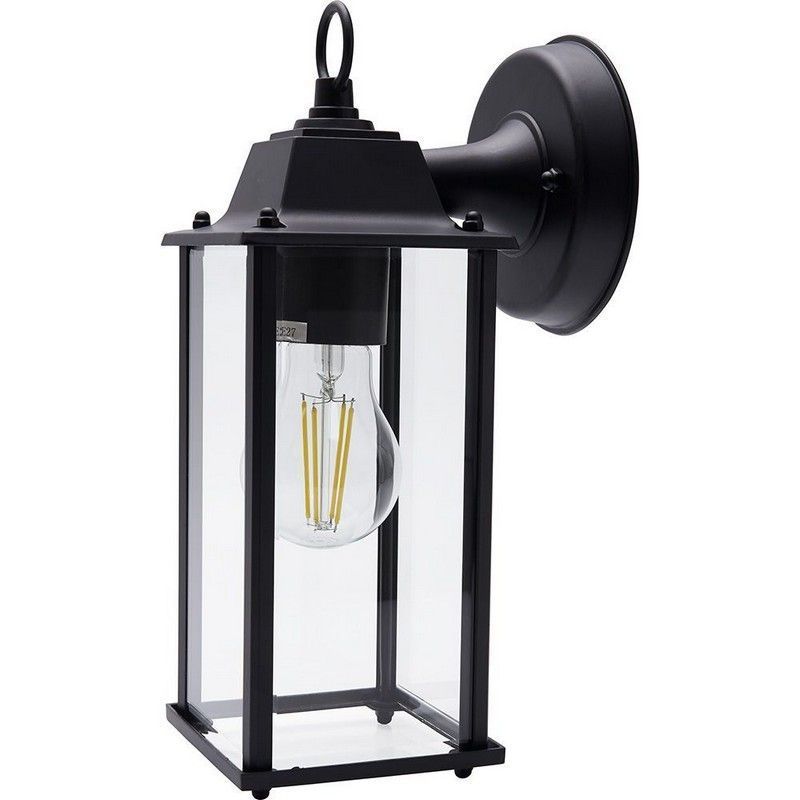 Уличные настенные светильники Светильник садово-парковый Feron PL201 на стену вниз 60W E27 230V черный 11600 